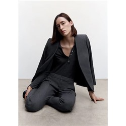 Americana traje collarless
