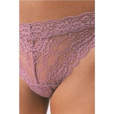 Tanga tira encaje rosa