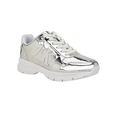 Calvin Klein Women's Caius Round Toe Lace-Up Casual Sneakers
