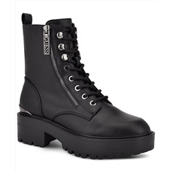 GUESS Women's Fearne Lug Sole Lace Up Bootie
