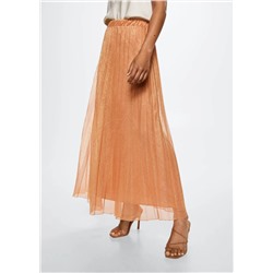 Falda midi plisada -  Mujer | MANGO OUTLET Melilla