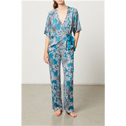 Top Barbara Azul pato