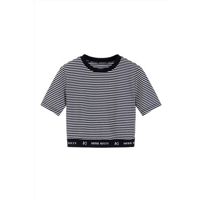 Crop top Negro y blanco