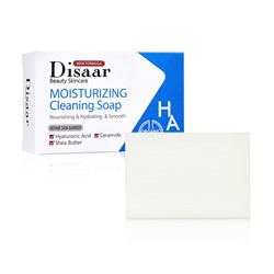 [DISAAR] Мыло для лица и тела КЕРАМИДЫ, ГИАЛУРОНОВАЯ КИСЛОТА, МАСЛО ШИ Hyaluronic Acid & Ceramide & Shea Butter Moisturizing Cleansing Soap, 100 г