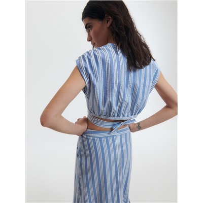 Crop Top mit Bindedetail