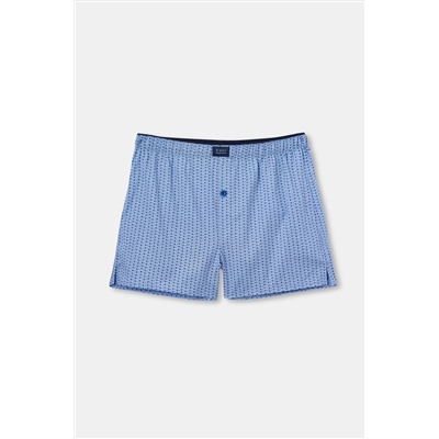 Dagi, Mavi Poplin Pamuklu Boxer