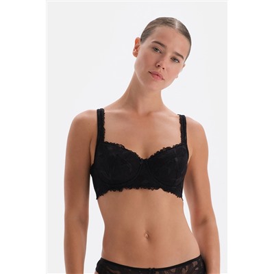 Dagi Siyah Dantelli Toparlayıcı Sütyen 23AW23316GY_366