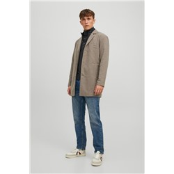 Chaqueta efecto doble prenda Hueso