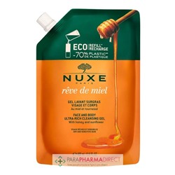 Nuxe Rêve de Miel Eco Recharge Gel Lavant Surgras Visage et Corps 400ml
