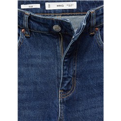 Jeans rectos tiro medio aberturas