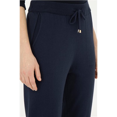Kadın Lacivert Slim Fit Triko Pantolon