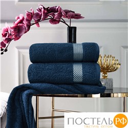 (1150) Набор из 2 полотенец Eleganta (Petek Crystal) 30х50 см Махра 390 г/м2, 1150 Синий (Перламутровый)