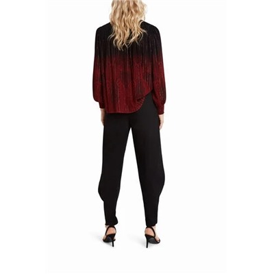 Blusa loose paisley y lúrex