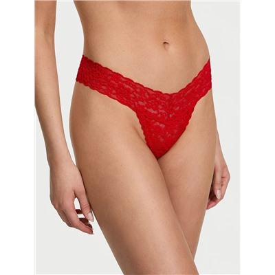 Eyelet Mesh Thong Panty