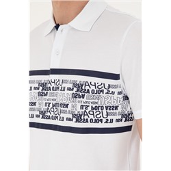 Erkek Regular Fit Polo Yaka Beyaz Tişört