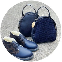 AB.Zapatos 4525 marino+СУМКА НА ВЫБОР