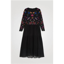 Vestido midi tul