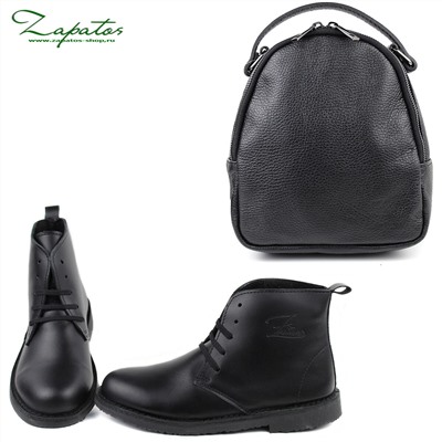 Ab. Zapatos 2619 BLACK+AB.Z · Pelle · mochila NAPA (630) BLACK