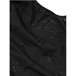 VERY SEXY Shine Mesh Sheer Tank Bodysuit