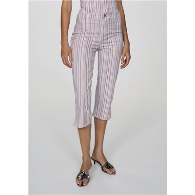 Jeans capri rayas