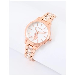 LADIES EMBELLISHED DECO ANALOG WATCH
