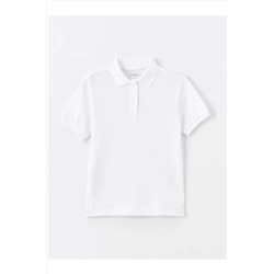 LC Waikiki, LCW Kids Polo Yaka Basic Kısa Kollu Kız Çocuk Tişört