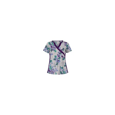 UA Floral Terrace Navy Print Scrub Top