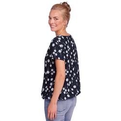 Damen Bluse mit elastischem Saumbündchen