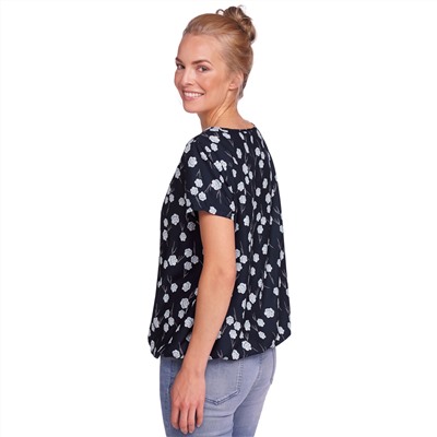 Damen Bluse mit elastischem Saumbündchen