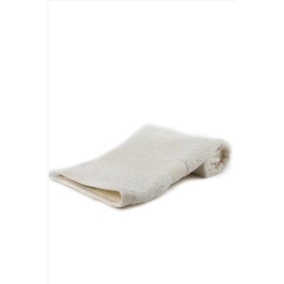 Taka Fabrics Wave % 100 Pamuk El Yüz Misafir Havlusu Ölçü 30x50 Cm, Ekru HWAVE30x50