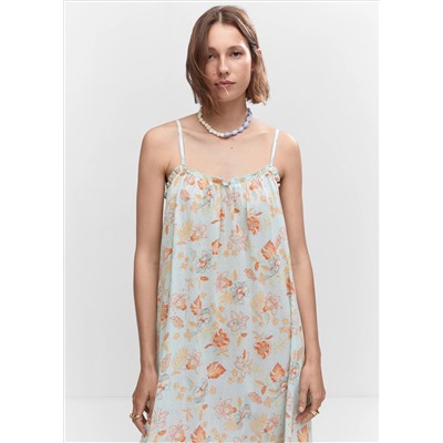 Vestido largo flores