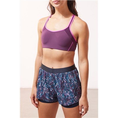 Мягкий спортивный бюстгальтер Adia Plum