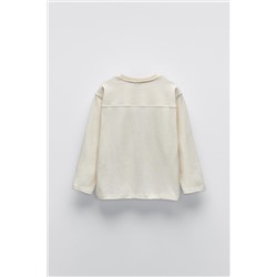 T-SHIRT WITH SLEEVE EMBROIDERY