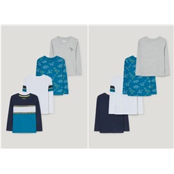 Multipack 4er - Dino - Langarmshirt
