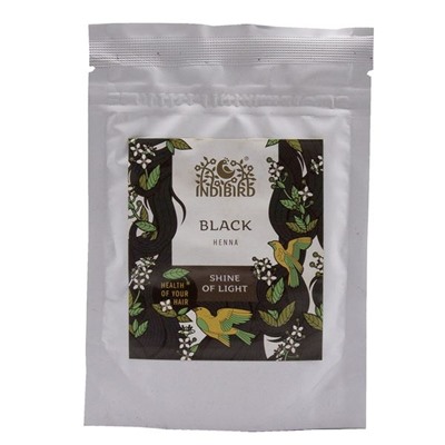 INDIBIRD Henna for hair Black Хна для волос Черная 100% натуральная 50г