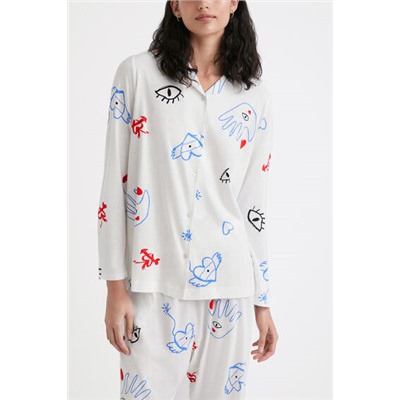 Camisa pijama corazones