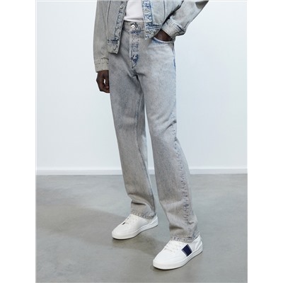 Jeans im Baggy-Fit mit Acid-Wascheffekt