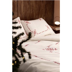 Ruse King Size %100 Pamuk Nevresim Takımı - Kırmızı