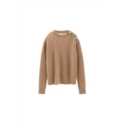Jersey de mohair y lana Camel