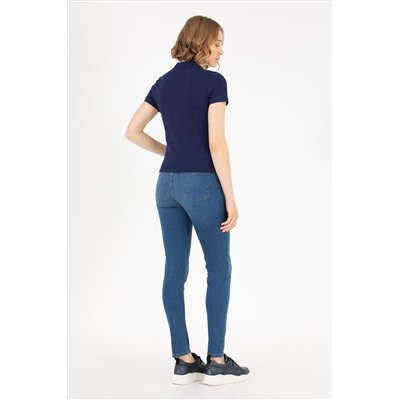 Kadın Mavi Skinny High Waist Fit Jean Pantolon