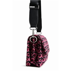 Bolso bandolera jacquard círculos