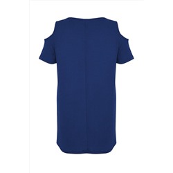 Saks A-line Cut-Out Detaylı Örme Elbise TBBSS22EL2986