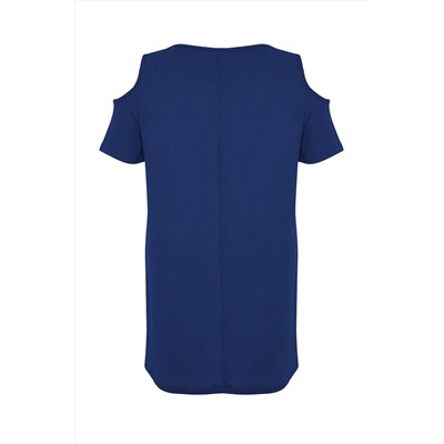 Saks A-line Cut-Out Detaylı Örme Elbise TBBSS22EL2986