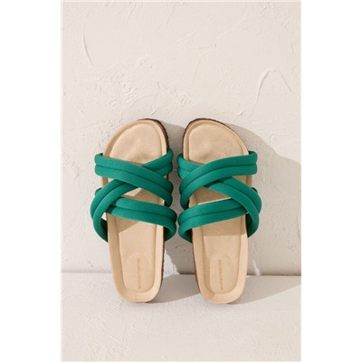 Sandalia bio tiras neopreno verde