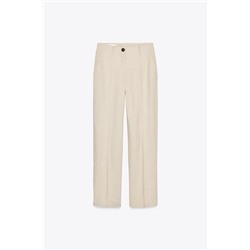 PANTALÓN RECTO CON LINO