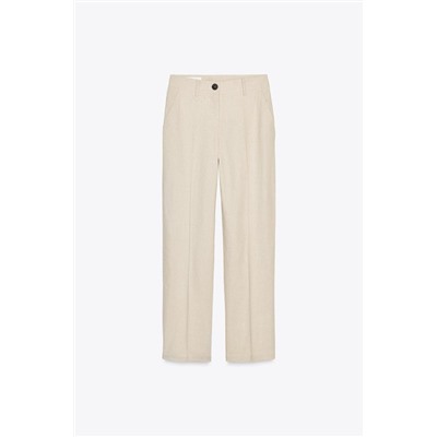 PANTALÓN RECTO CON LINO