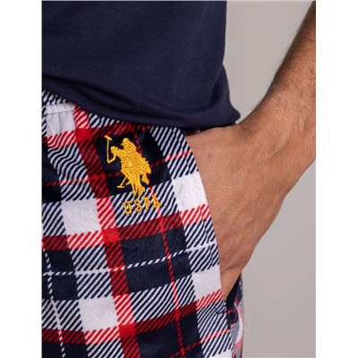 PLAID LUXE FLEECE PANTS