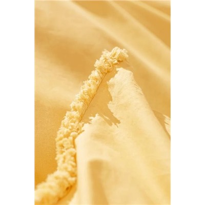Sona King Size Püsküllü Nevresim Takımı - Sarı