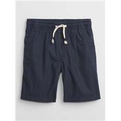 Kids Poplin Pull-On Shorts with Washwell