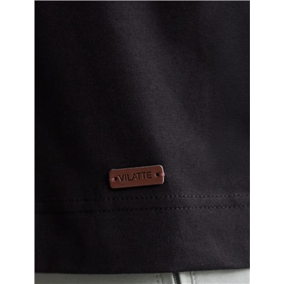 Свободная футболка из премиального хлопка с эластаном